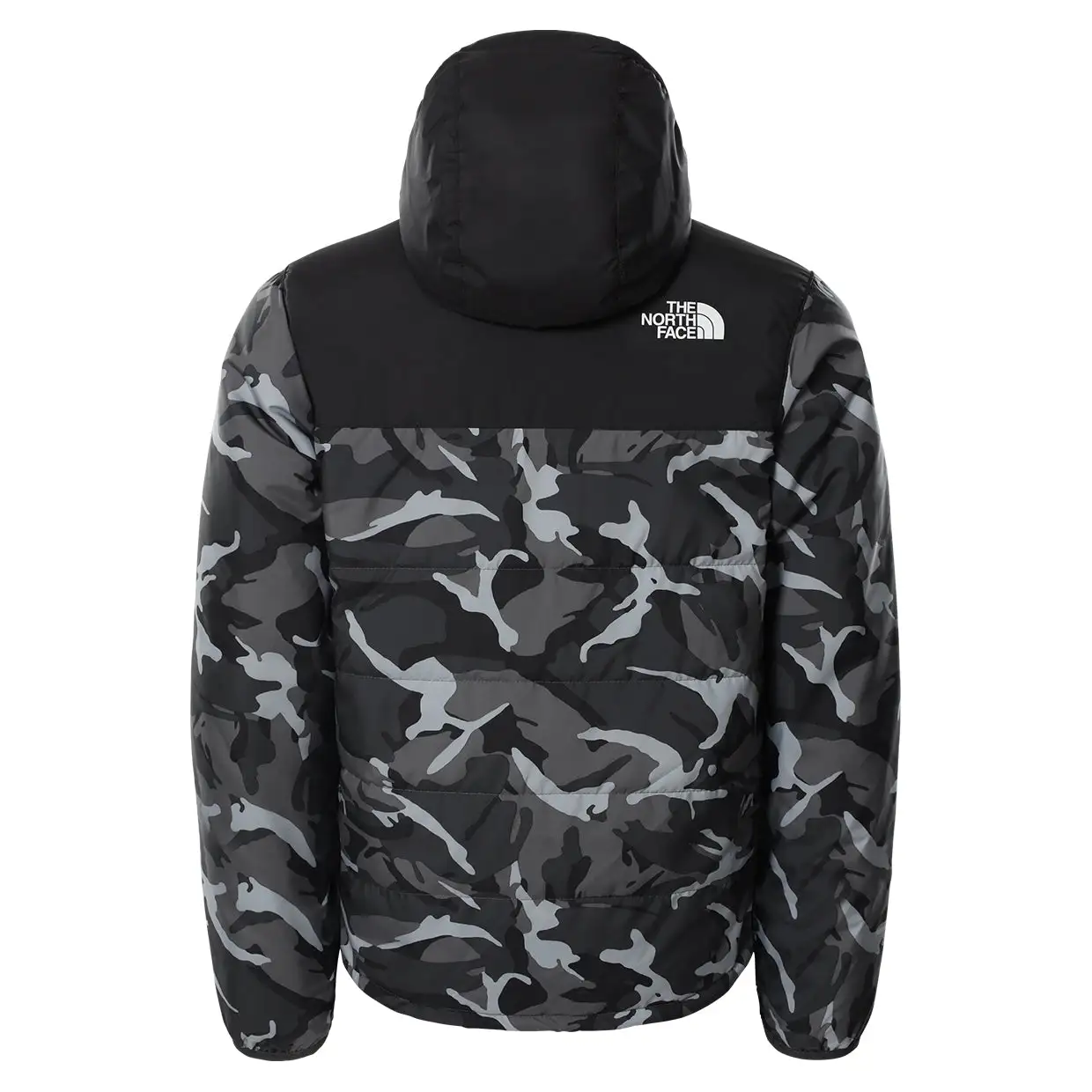 Piumino The North Face Bambino Reactor Camo Nero 4 Piumino The North Face Bambino Reactor Camo Nero - immagine 2