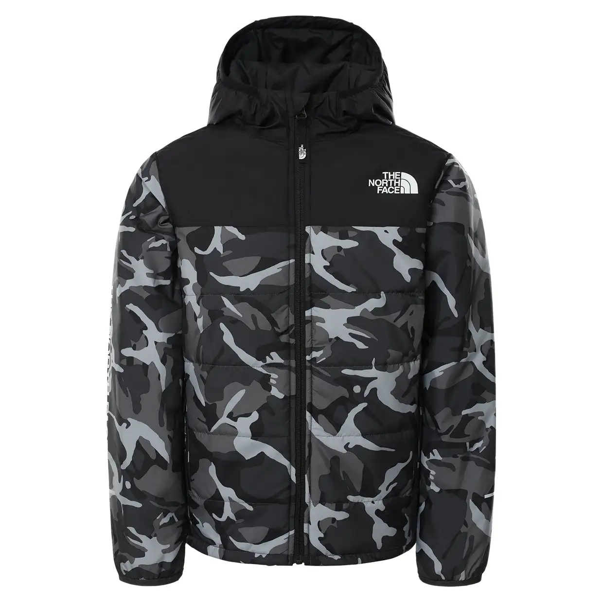 Piumino The North Face Bambino Reactor Camo Nero 3 Piumino The North Face Bambino Reactor Camo Nero