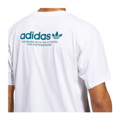 T-Shirt Adidas Skate 4.0 Logo Bianco -Vendite Snowboarding Adidas Logo4.0TeeWhite 4