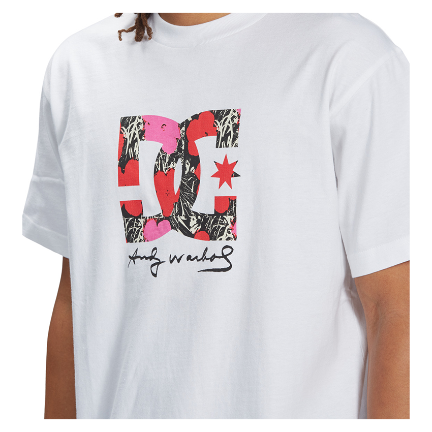 T-Shirt Dc Shoe X Andy Warhol Flower Series Bianco 6 T-Shirt Dc Shoe X Andy Warhol Flower Series Bianco - immagine 4
