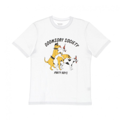 T-Shirt Doomsday Party Boys Bianco
