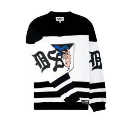 Felpa Doomsday Repentance Hockey Crew Bianco Nero -Vendite Snowboarding DoomsdayFelpaRepentanceHockeyCrewBlackWhite 2