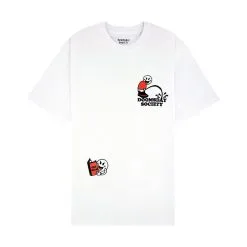 T-Shirt Doomsday Pissing Tee Bianco