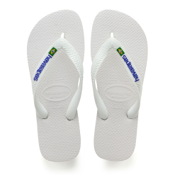 Infradito Havaianas Brasil Logo Bianco
