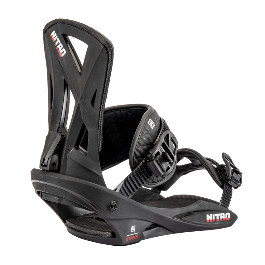 Attacchi Da Snowboard Nitro Staxx Nero 3 Attacchi Da Snowboard Nitro Staxx Nero