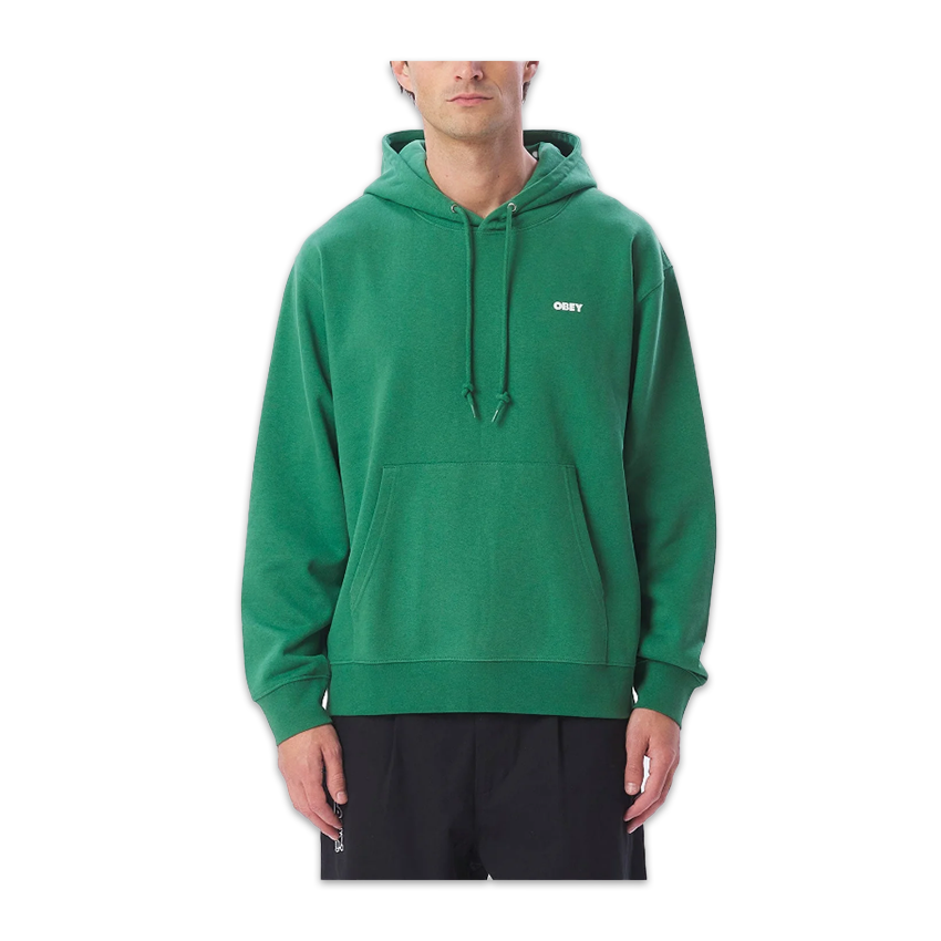 Felpa Obey Bold Hood Verde 3 Felpa Obey Bold Hood Verde