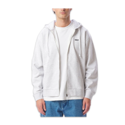 Felpa Obey Bold Zip Hood Grigio 7 Felpa Obey Bold Zip Hood Grigio -Vendite Snowboarding ObeyBoldZipHoodAshGrey 3
