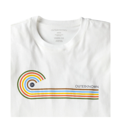 T-Shirt Outerknow Rainbow Wave Bianco -Vendite Snowboarding OuterKnow RainbowWaveTeeWhite 2