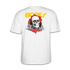 T-Shirt Powell Peralta Ripper Bianco -Vendite Snowboarding PowellPeraltaRipperWhite 2