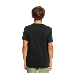 T-Shirt Quiksilver Jr Lined Up Nero -Vendite Snowboarding Quiksilver LinedUpYthTeeBlack 4