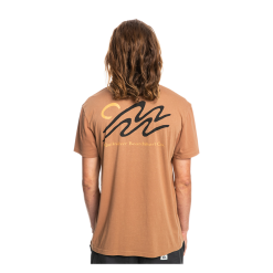 T-Shirt Quiksilver Slow Mover Caramel -Vendite Snowboarding Quiksilver SlowMoverTeeCaramel 3