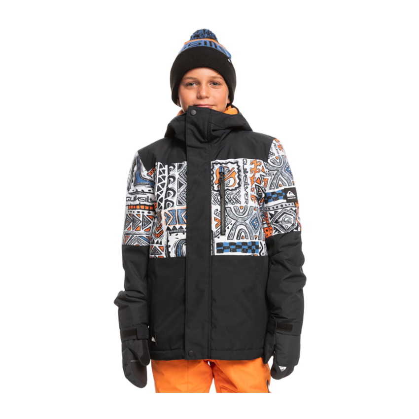 Giacca Da Snowboard Quiksilver Mission Printed Block Jr Nero 3 Giacca Da Snowboard Quiksilver Mission Printed Block Jr Nero