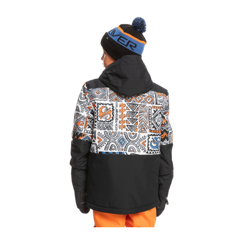 Giacca Da Snowboard Quiksilver Mission Printed Block Jr Nero 4 Giacca Da Snowboard Quiksilver Mission Printed Block Jr Nero - immagine 2
