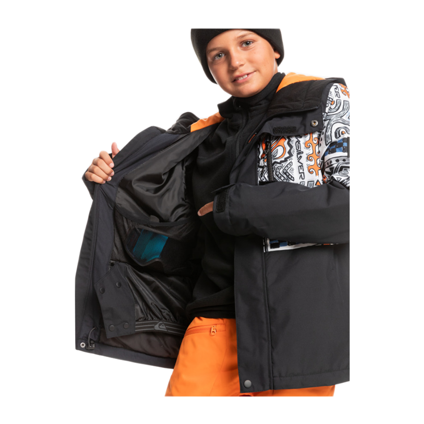 Giacca Da Snowboard Quiksilver Mission Printed Block Jr Nero 5 Giacca Da Snowboard Quiksilver Mission Printed Block Jr Nero - immagine 3