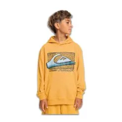 Felpa Quiksilver Bambino Retro Fade Hood Giallo -Vendite Snowboarding QuiksilverFelpaRetroFadeHoodBrightGold 3