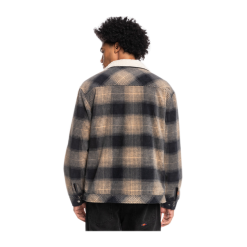 Felpa Quiksilver Fleece Deck Marrone -Vendite Snowboarding QuiksilverGiaccaDeckOvershirtTanninPlaid 4