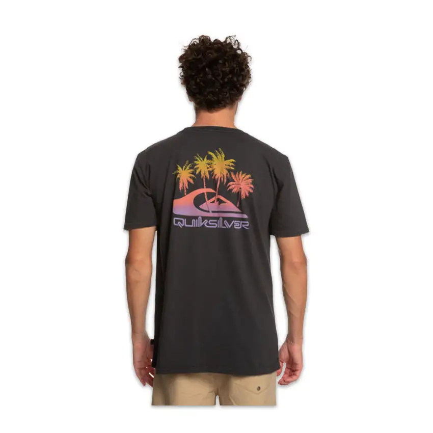 T-Shirt Quiksilver Pastime Paradise Nero 6 T-Shirt Quiksilver Pastime Paradise Nero - immagine 4