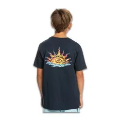 T-Shirt Quiksilver Bambino Waves Guardian Blu -Vendite Snowboarding QuiksilverT ShirtKidsWavesGuardianNavyBlazer 4