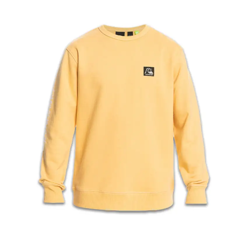 Felpa Quiksilver The Original Crew Giallo 3 Felpa Quiksilver The Original Crew Giallo