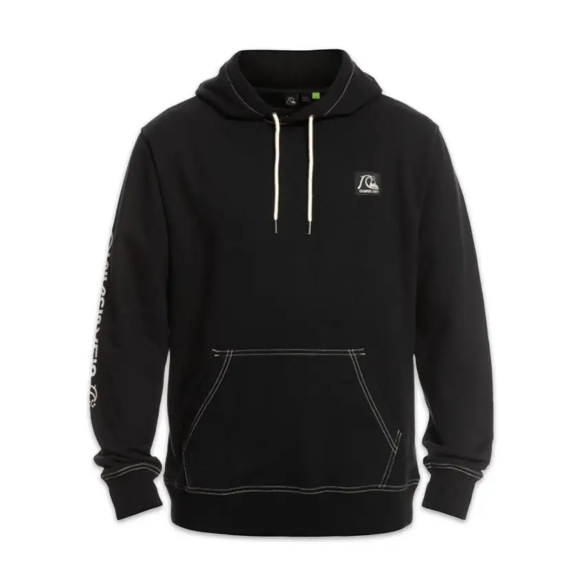 Felpa Quiksilver The Original Hood Nero 3 Felpa Quiksilver The Original Hood Nero