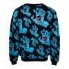 Maglione Santa Cruz Screaming Nero 2 Maglione Santa Cruz Screaming Nero -Vendite Snowboarding SCAFA21CREWHandsAllOverCrewBlackBACK