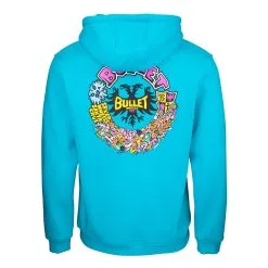 Felpa Santa Cruz Bullet Rio Celeste -Vendite Snowboarding SCAFA21HOODBulletRiotCyanBACK