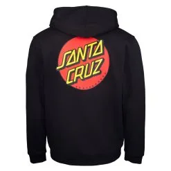 Felpa Santa Cruz Zip Classic Dot Nero 5 Felpa Santa Cruz Zip Classic Dot Nero -Vendite Snowboarding SCAFA21HOODClassicDotZipBlackBACK