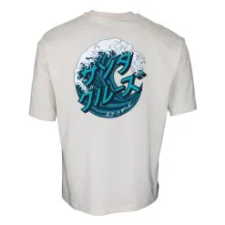 T-Shirt Santa Cruz Jap Wave Bianco -Vendite Snowboarding SCAFA21SSTEEJapaneseWaveDotOffWhiteBACK
