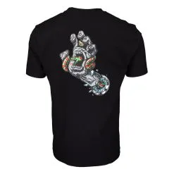 T-Shirt Santa Cruz Pool Snake Nero -Vendite Snowboarding SCAFA21SSTEEPoolSnakesHandBlackBACK