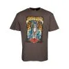 T-shirt Santa Cruz Santa Muerte Nero Lavato -Vendite Snowboarding SCASP21SSTEESantaMuerteWashedBlack