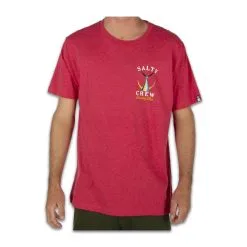 T-Shirt Salty Crew Tailed Rosso -Vendite Snowboarding SaltyCrewTailTeeRedHeatherLiquido