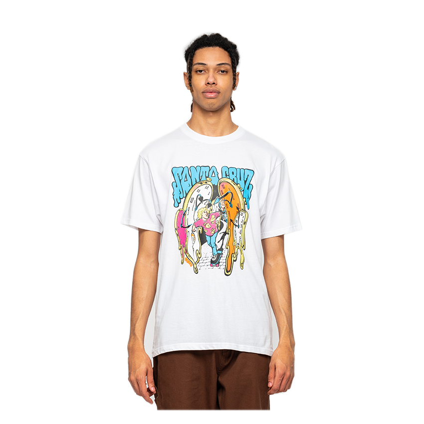 T-Shirt Santa Cruz Grabke Melting Clocks Bianco 4 T-Shirt Santa Cruz Grabke Melting Clocks Bianco - immagine 2