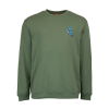Felpa Santa Cruz Screaming Hand Chest Verde -Vendite Snowboarding SantaCruz ScreamingHandChestCrewVintageIvy Green Liquido