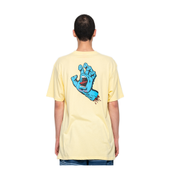 T-Shirt Santa Cruz Screaming Hand Burro -Vendite Snowboarding SantaCruz ScreamingHandTeeButter 4
