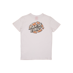 T-Shirt Santa Cruz Junior Warp Broken Bianco -Vendite Snowboarding SantaCruz WarpBrokenDotTeeWhite 2