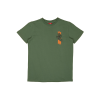 T-Shirt Santa Cruz Junior Split Strip Verde -Vendite Snowboarding SantaCruz YouthSplitStripHandTeeVintageIvyLiquido