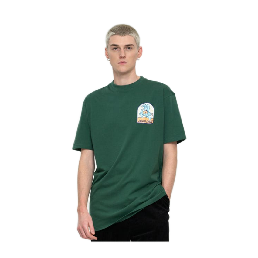 T-Shirt Santa Cruz Beach Bum Hand Scene Verde 6 T-Shirt Santa Cruz Beach Bum Hand Scene Verde - immagine 4