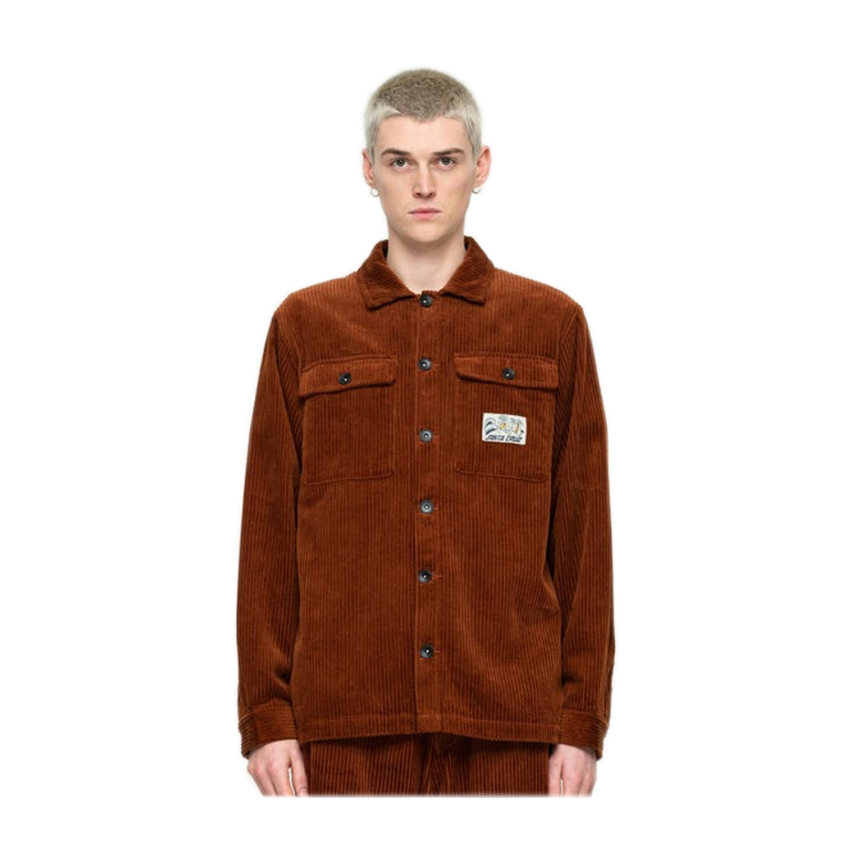 Camicia Santa Cruz Beach Bum Overshirt Marrone 3 Camicia Santa Cruz Beach Bum Overshirt Marrone