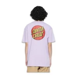 T-Shirt Santa Cruz Classic Dot Tee Lilla -Vendite Snowboarding SantaCruzClassicDotChestTeeDigitalLavenderLiquido