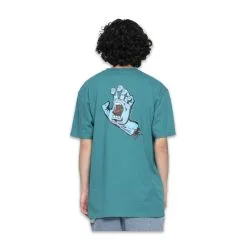 T-Shirt Santa Cruz Screaming Hand Tee Verde -Vendite Snowboarding SantaCruzScreamingHandChestTeeVerdigrisLiquido