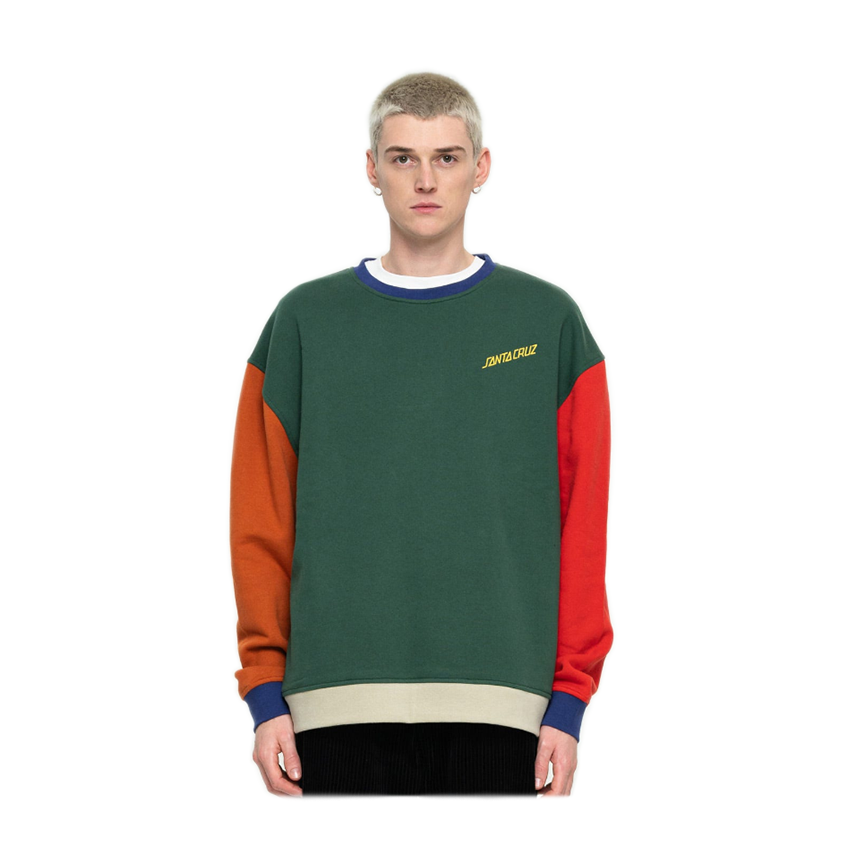 Felpa Santa Cruz Shadowless Dot Crew Verde 6 Felpa Santa Cruz Shadowless Dot Crew Verde - immagine 4