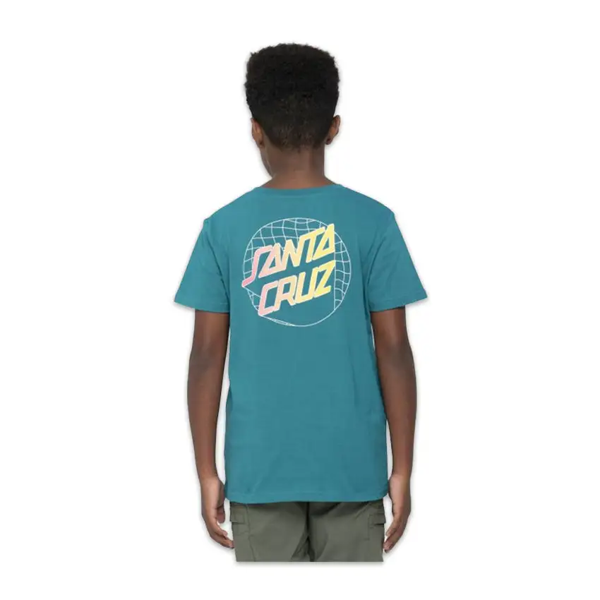 T-Shirt Santa Cruz Bambino Grid Delta Verde 5 T-Shirt Santa Cruz Bambino Grid Delta Verde - immagine 3