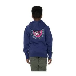 Felpa Santa Cruz Bambino Outer Ringed Blu -Vendite Snowboarding SantaCruzYouthOuterRingedDotHoodNavy 3