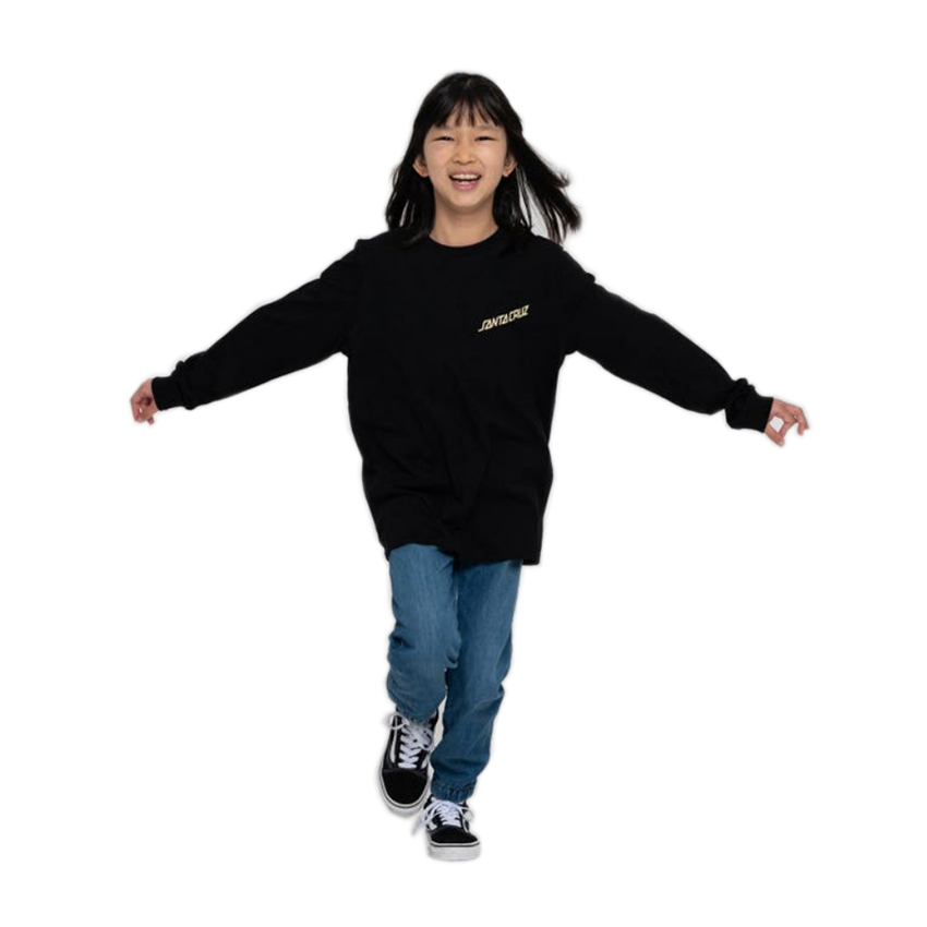 T-Shirt Santa Cruz Shadowless Dot LS Tee Youth Nero 3 T-Shirt Santa Cruz Shadowless Dot LS Tee Youth Nero