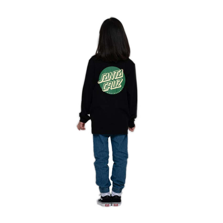T-Shirt Santa Cruz Shadowless Dot LS Tee Youth Nero 5 T-Shirt Santa Cruz Shadowless Dot LS Tee Youth Nero - immagine 3