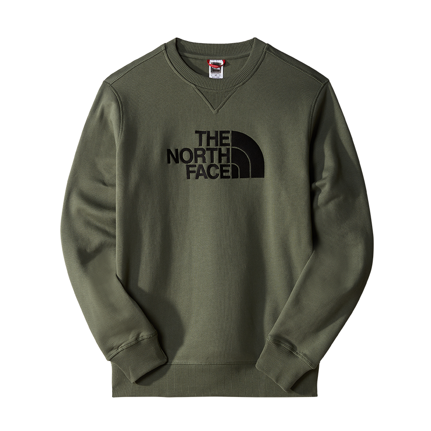 Felpa The North Face Drew Peak Crew Verde 3 Felpa The North Face Drew Peak Crew Verde