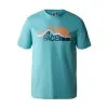 T-Shirt The North Face Mountain Line Celeste -Vendite Snowboarding TheNorthFaceMountainLineTeeReefWatersLiquido