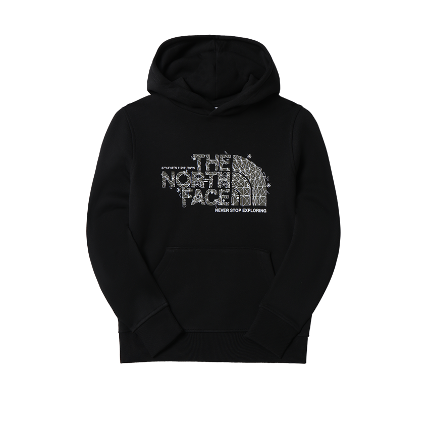 Felpa The North Face Jr Drew Peak Hood Nero 3 Felpa The North Face Jr Drew Peak Hood Nero