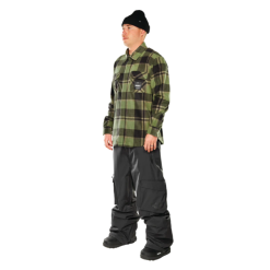 Camicia Thirtytwo Rest Stop Shirt Verde -Vendite Snowboarding ThrtyTwoRestStopShirtOlive 3