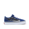 Sneakers Vans Old Skool Junior Check-Blu -Vendite Snowboarding VansOldSkoolDBlueCheckLiquido